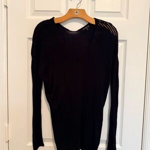 Express Elegant Black Knit Top